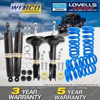 F + R Webco Shock Absorber Raised Spring for Holden Commodore VR VS 3.8L Wagon