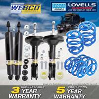 F+R Webco Shock Absorbers Super Low Springs for Holden Commodore VR VS Sedan 3.8