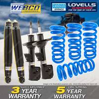 Front Rear Webco Shock Absorbers Lovells STD Springs for Ford Escape BA ZA ZB