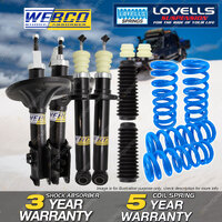 Front Rear Webco Shock Absorber Lovells STD Spring for Mitsubishi Magna TH 99-00