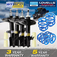 F + R Webco Shocks Lovells Super Low Springs for Toyota Camry SXV MCV 20 Avalon