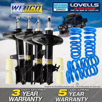 F + R Webco Shock Absorbers Lovells Raised Springs for Toyota Camry MCV20 Avalon