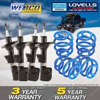 F+R Webco Shock Absorbers Lovells Super Low Spring for Toyota Corolla Seca AE112