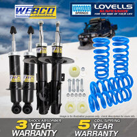 Front Rear Webco Shock Absorbers Lovells STD Springs for Holden Commodore VF Ute