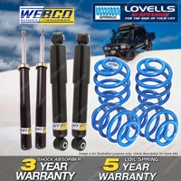Front + Rear Shock Absorbers Lovells Sport Low Springs for Holden Calibra YE 2.5