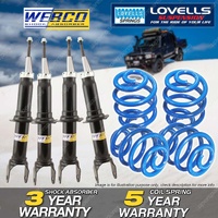 Front + Rear Shock Absorber Lovells Sport Low Spring for Honda Accord CG 98-99