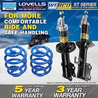 Front Webco Shock Absorbers Super Low Springs for FORD FESTIVA WB WD WF Hatch