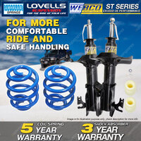 Front Webco Shock Absorbers Lovells Sport Low Spring for FORD LASER METEOR KN KQ