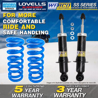 Rear Webco Shock Absorbers Lovells Raised Springs for HOLDEN Commodore VE Ute SS