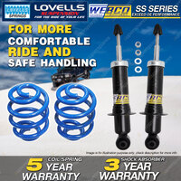 Rear Webco Shock Absorbers Super Low Springs for HOLDEN Commodore VE Ute Sedan