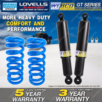 Rear Webco Shock Absorbers Lovells STD Springs for MITSUBISHI Pajero NF NL LWB