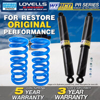 Rear Webco Shock Absorbers HD Raised Springs for NISSAN Pathfinder WD21 4 door