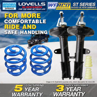 Rear Webco Shock Absorbers Lovells Super Low Springs for TOYOTA Corolla AE112