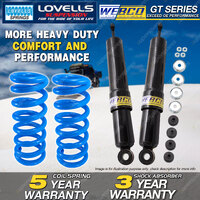 Rear Webco Shock Absorbers Lovells STD Springs for TOYOTA Landcruiser 80 HZJ80