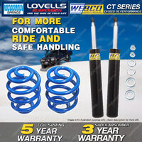 Rear Webco Shock Absorbers Sport Low Springs for HOLDEN APOLLO JK JL 87-92