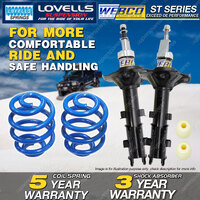 Front Webco Shock Absorbers Sport Low Springs for HYUNDAI EXCEL HU X3 94-00