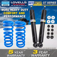 Rear Webco Shock Absorbers Lovells HD Raised Springs for HYUNDAI TERRACAN 4WD HP