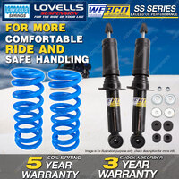 Front Webco Shock Absorbers Lovells STD Springs for ISUZU D-MAX TF 4WD 3.0