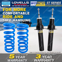 Front Webco Shock Absorbers Lovells Raised Springs for JEEP GRAND CHEROKEE WH