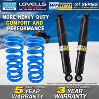 Rear Webco Shock Absorbers Lovells HD Raised Springs for JEEP GRAND CHEROKEE WH