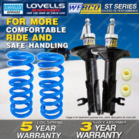 Front Webco Shock Absorbers Lovells STD Springs for MAZDA 323 BA1 Protege