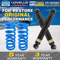 Rear Webco Shock Absorbers Lovells STD Springs for MITSUBISHI COLT RA 80-82