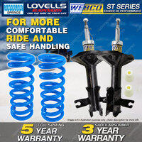 Front Webco Shock Absorbers Lovells Raised Spring for MITSUBISHI LANCER CE 96-02
