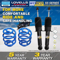 Rear Webco Shock Absorbers Lovells Sport Low Springs for MITSUBISHI LANCER CC