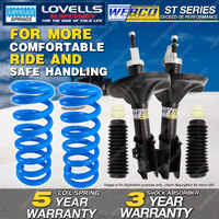 Front Webco Shock Absorbers Lovells STD Springs for MITSUBISHI MAGNA TE TF