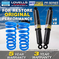 Rear Webco Shock Absorbers Lovells Raised Springs for MITSUBISHI MAGNA TN TP