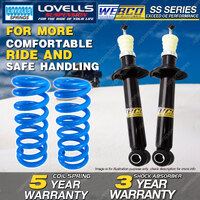 Rear Webco Shock Absorbers Lovells Raised Springs for MITSUBISHI MAGNA TE TF