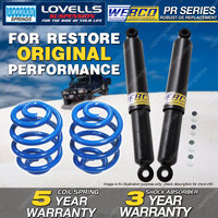 Rear Webco Shock Absorbers Lovells Sport Low Springs for MITSUBISHI MAGNA TN TP