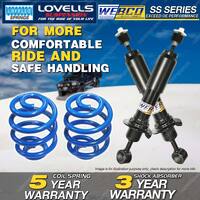 Rear Webco Shock Absorbers Lovells Sport Low Springs for MITSUBISHI MAGNA TR TS
