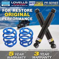 Rear Webco Shock Absorbers Lovells Super Low Springs for MITSUBISHI MAGNA TR TS