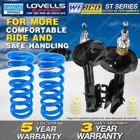 Front Webco Shock Absorbers Lovells STD Springs for MITSUBISHI MIRAGE CE Hatch