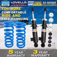 Front Webco Shock Absorbers Lovells Raised Springs for MITSUBISHI TRITON ML MN