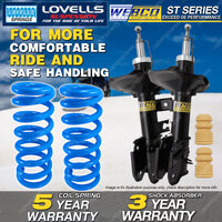 Front Webco Shock Absorbers Raised Springs for NISSAN PATHFINDER R50 3.3 01-05