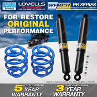 Rear Webco Shock Absorbers Lovells Sport Low Spring for NISSAN PINTARA R31 Wagon