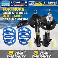 Front Webco Shock Absorbers Sport Low Springs for NISSAN PULSAR N16 1.6 1.8