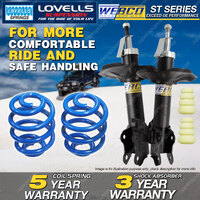 Front Webco Shock Absorbers Sport Low Springs for NISSAN PULSAR N16 1.6 1.8