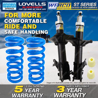 Front Webco Shock Absorbers Lovells STD Springs for NISSAN PULSAR N15 Sedan ABS