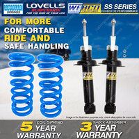Rear Webco Shock Absorbers Lovells STD Springs for NISSAN PULSAR N15 95-97