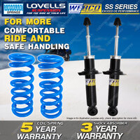 Rear Webco Shock Absorbers Lovells STD Springs for NISSAN PULSAR N16 1.6 1.8