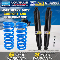Rear Webco Shock Absorbers Lovells HD Raised Springs for NISSAN TERRANO II R20