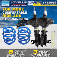 Front Webco Shock Absorber Lovells Sport Low Spring for PROTON M21 COUPE C99 1.8