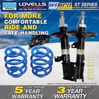 Front Webco Shock Absorbers Sport Low Springs for TOYOTA COROLLA ZZE122 01-07