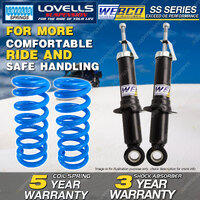 Rear Webco Shock Absorbers Lovells Raised Springs for TOYOTA COROLLA ZZE122