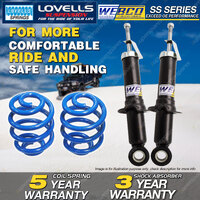 Rear Webco Shock Absorbers Lovells Sport Low Springs for TOYOTA COROLLA ZZE122