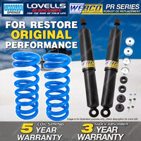 Rear Webco Shock Absorbers Lovells Raised Springs for TOYOTA CRESSIDA MX62 Wagon