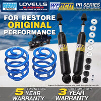 Front Webco Shock Absorbers Lovells Sport Low Springs for TOYOTA CROWN MS85 MS95